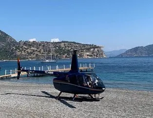 Helikopter inen plajın işletmecisi çok rahat