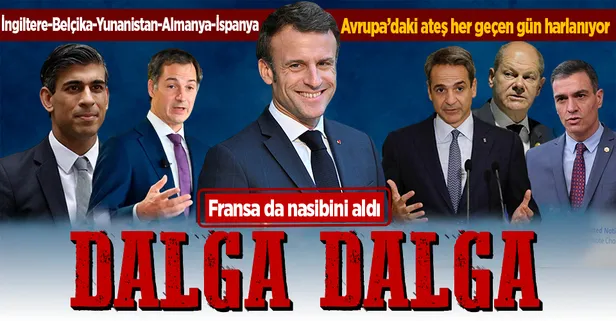 Avrupa'da dalga dalga artan maaş protestolarından Fransa da nasibini aldı! Halk sokağa inerek isyan etti