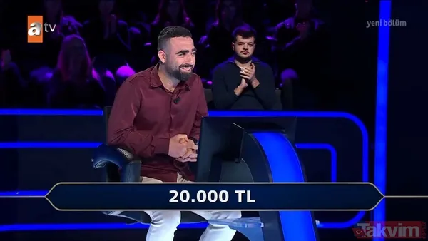 Kenan İmirzalıoğlu'nun sunduğu Kim Milyoner Olmak İster'de geceye damga vuran yarışmacı! Soruyu bilemeyince çekip gitti - 40
