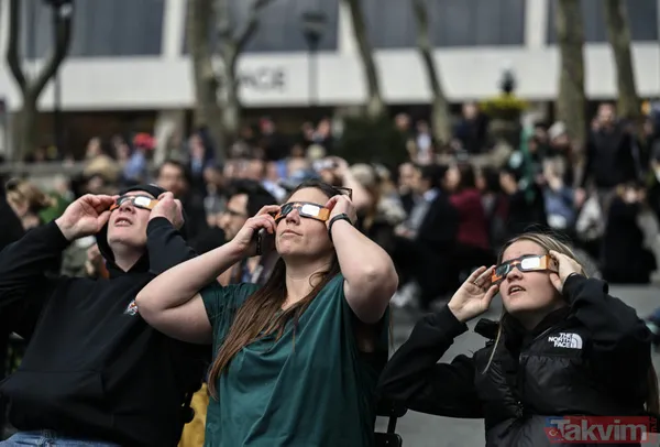 2024 yılının ilk tam Güneş tutulması ABD'de gerçekleşti | Milyonlarca kişi yakından takip etti! İşte o renkli anlar... - 41