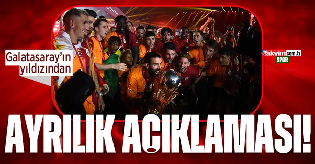 Galatasaraylı yıldızdan ayrılık açıklaması!