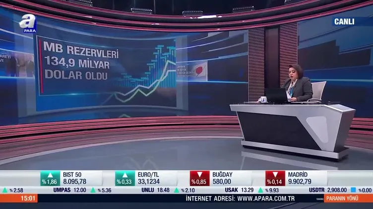 TCMB rezerv açıklaması: 134,9 Milyar Dolar!