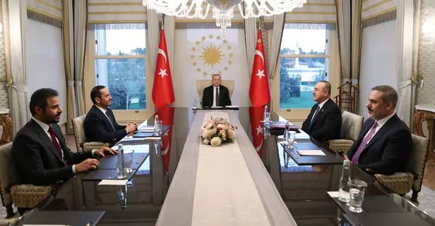 Başkan Erdoğan Al Sani’yi kabul etti