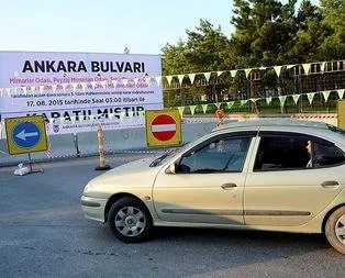 Ankara Bulvarı trafiğe kapatıldı