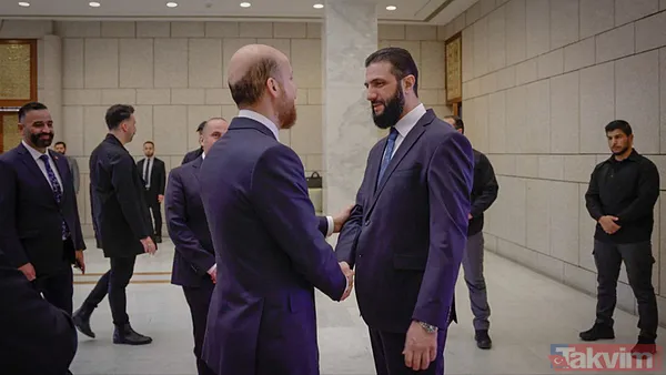 Şara İle Temas İlim Yayma Vakfı Mütevelli Heyeti Başkanı Bilal Erdoğan Ve Beraberindeki Türk Heyet, Suriye'nin Başkenti Şam'da Cumhurbaşkanı Ahmed Şara...