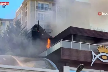 Ataşehir'de restoranda yangın paniği