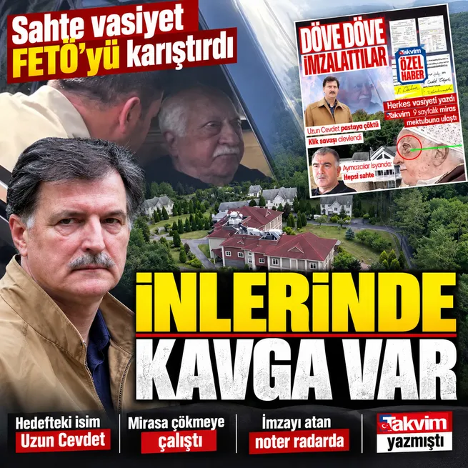 FETÖde sahte vasiyet kavgası yeniden alevlendi! Hedefteki isim Cevdet Türkyolu