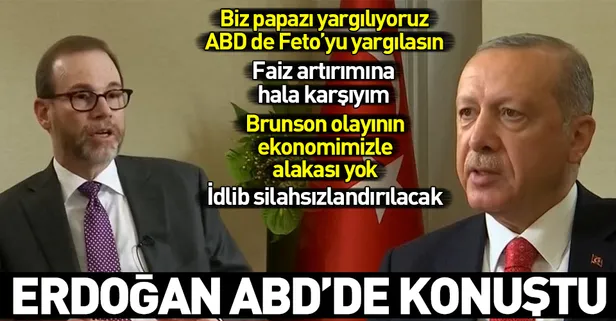 Son dakika: Başkan Erdoğan Reuters'e konuştu