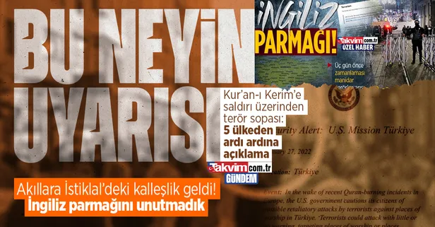 Operasyon çocukları devrede: Kur'an-ı Kerim'e alçak saldırı üzerinden terör sopası