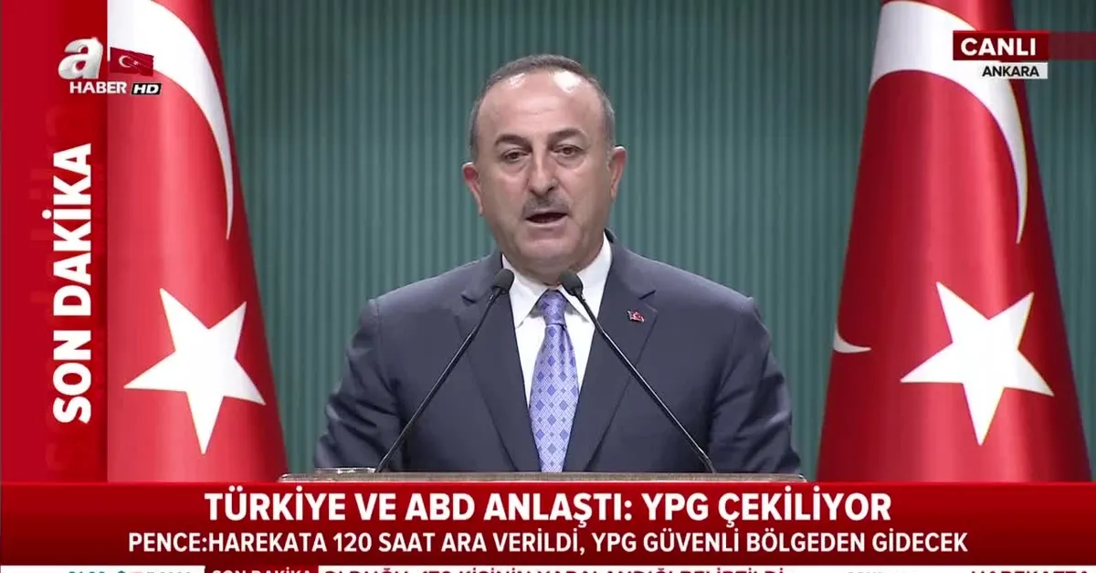 Bakan Çavuşoğlu açıkladı: Bu bir ateşkes değil harekata ara veriyoruz
