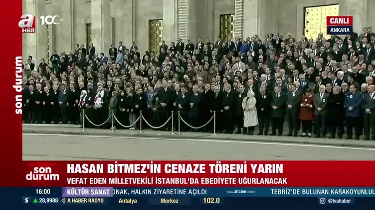 Hasan Bitmez için TBMM'de tören düzenlendi!