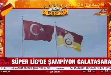 SÜPER LİGDE ŞAMPİYON GALATASARAY