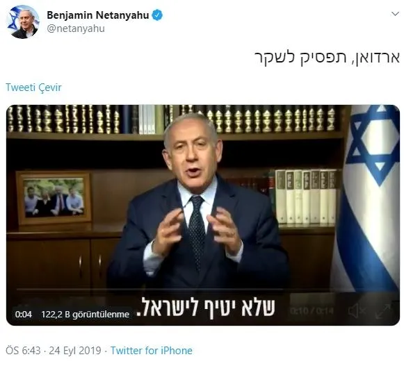 Başkan Erdoğan'ın BM kürsüsündeki haritalı İsrail çıkışı faşist Netanyahu'yu kudurttu!-2