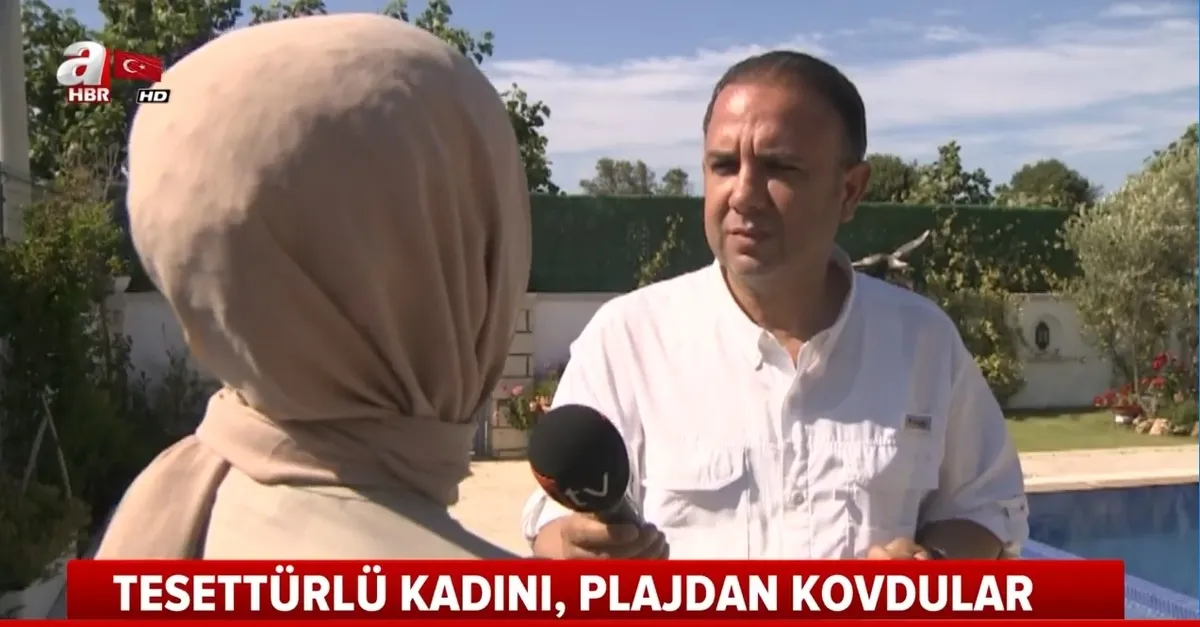Tesettürlü kadını plajdan kovdular! İzmir'de skandal uygulama