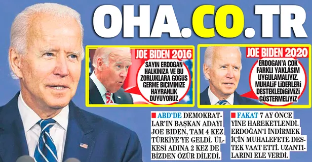 Joe Biden, Başkan Erdoğan'ı indirmek için muhalefete destek vaat etti, uzantılarını ele verdi!