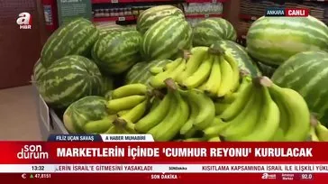 Zincir marketlerde Cumhur Reyonu!