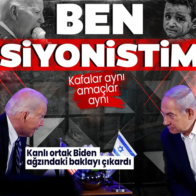 Sonunda ağzındaki baklayı çıkardı! Terör devleti İsraile destek yağdıran ABD Başkanı Joe Bidendan açık itiraf: Ben siyonistim