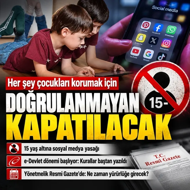 31 Mart 2027ye kadar süre verildi! 15 yaş altına sosyal medya yasağı: e-Devlet süreci başlıyor