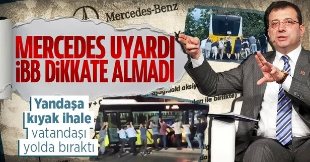 Mercedes uyarmış İBB dikkate almamış! CHP yandaşı Özgür Karabatak’a ihale vatandaşı yolda bıraktı