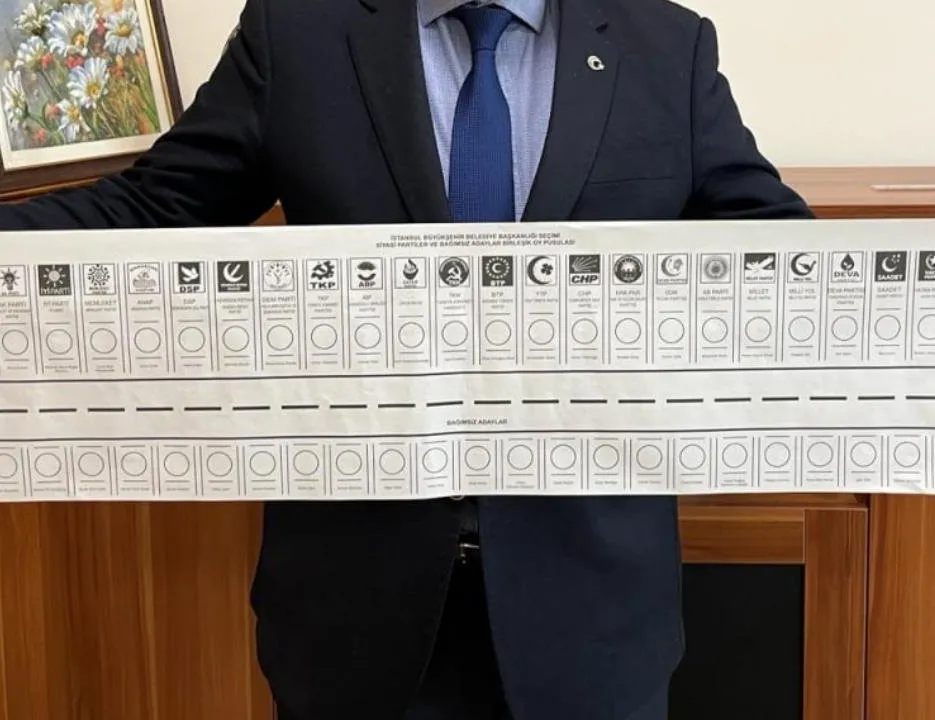 Son dakika: İşte yerel seçimlerde kullanılacak oy pusulası! En uzun oy pusulası 1 metre ile İstanbul’da