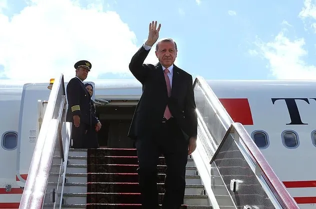 Başkan Erdoğan Kırgızistan'dan ayrıldı