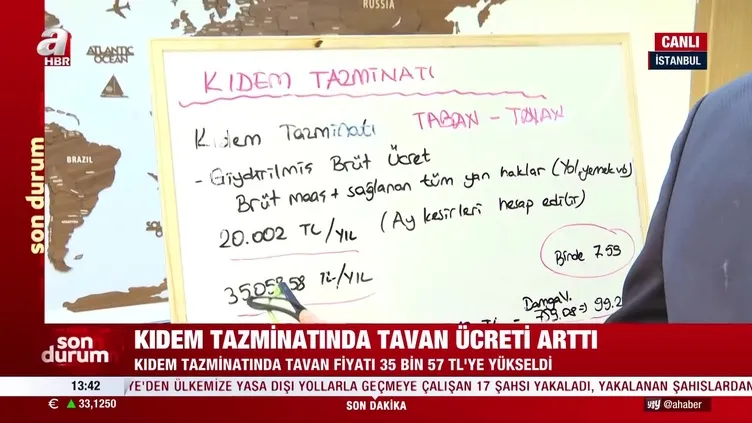 ÇALIŞANA YÜKSEK TAZMİNAT FORMÜLÜ | Tablo tablo maaşa göre kim, ne kadar alacak? 2024 Kıdem ve ihbar ödemesi nasıl hesaplanır?