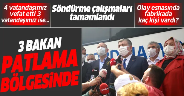 Son dakika: Sakarya'daki patlamada söndürme çalışması sona erdi