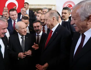 Başkan Erdoğan ve MHP Genel Başkanı Bahçeli TBMM'de sohbet etti