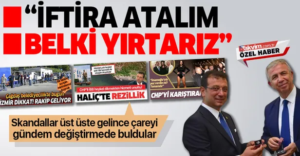 CHP'de patlak veren skandallar sonrası gündem değiştirme çabası! Ekrem İmamoğlu ve Mansur Yavaş'tan skandal "koronavirüs" iftirası