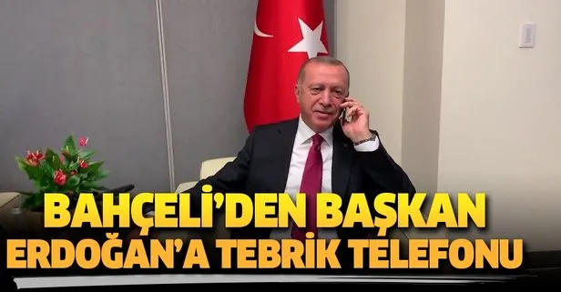 Devlet Bahçeli’den Başkan Erdoğan’a tebrik telefonu
