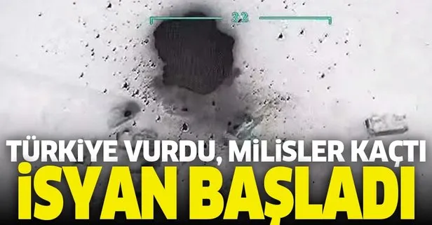 Türkiye vurdu, milisler kaçtı! İsyan başladı