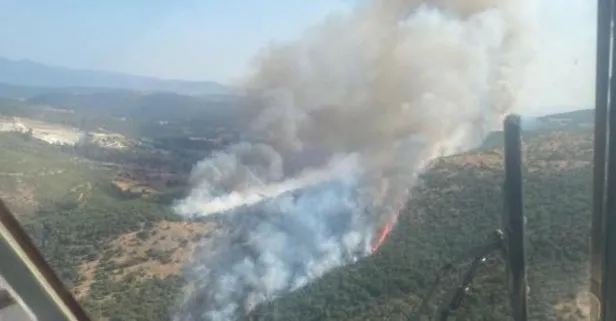 Balıkesir’in Kepsut ilçesinde orman yangını! Tarım ve Orman Bakanı İbrahim Yumaklı açıkladı: Yangın kontrol altında