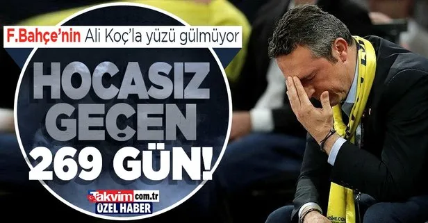 Ali Koç başkanlığında hocasız geçen 269 gün! Fenerbahçe’nin yüzü gülmüyor