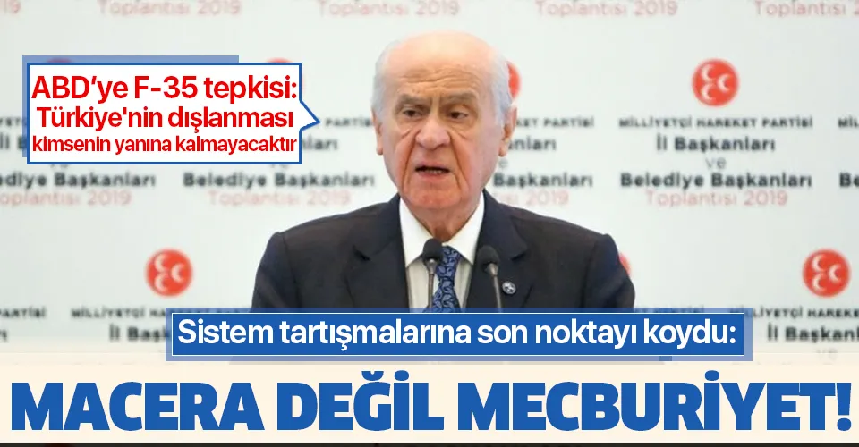 Son dakika: MHP lideri Devlet Bahçeli'den flaş Cumhurbaşkanlığı Hükümet Sistemi açıklaması