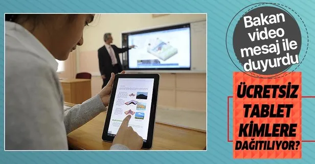 Ücretsiz tablet dağıtımına ilişkin Milli Eğitim Bakanı Ziya Selçuk’tan velilere son dakika uyarısı