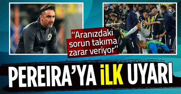 Fenerbahçe'de Vitor Pereira’ya 'Mesut Özil' uyarısı: "Aranızdaki durum takıma zarar veriyor"