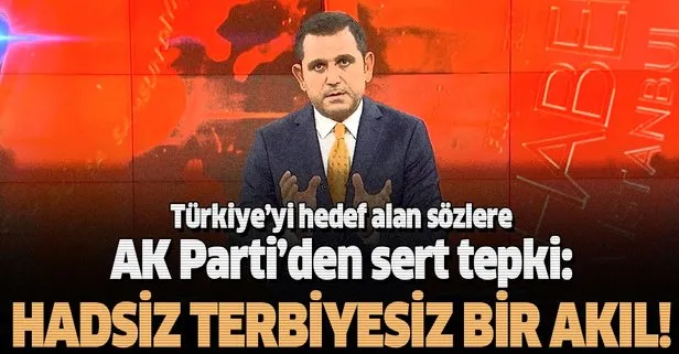Son dakika: AK Parti’den, Fatih Portakal’ın emperyalizm açıklaması skandalına sert tepki