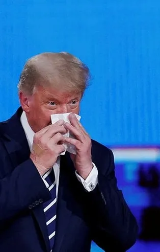 Trump'tan kafa karıştıran koronavirüs testi cevabı! Biden ile düello öncesi...