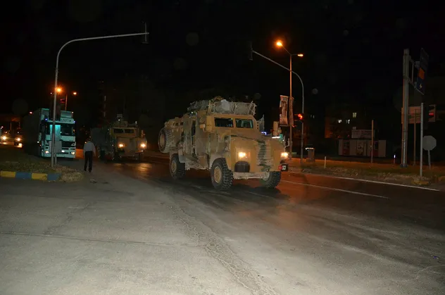 Suriye sınırına askeri sevkiyat