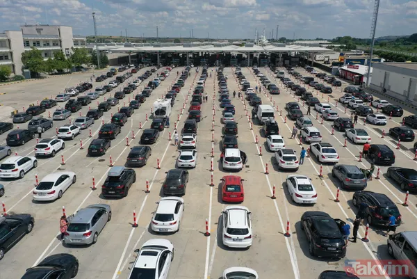 Kapıkule Sınır Kapısı'nda gurbetçi yoğunluğu - 11