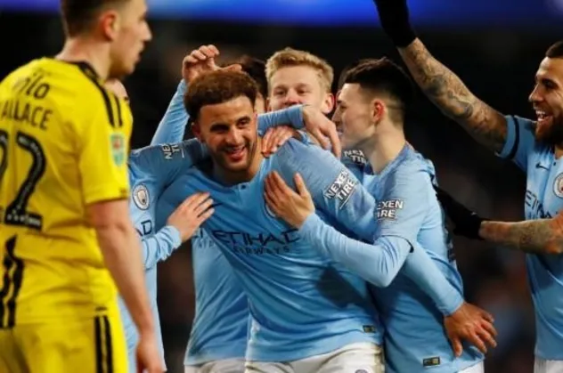 Manchester City'den tarihi skor: 9-0
