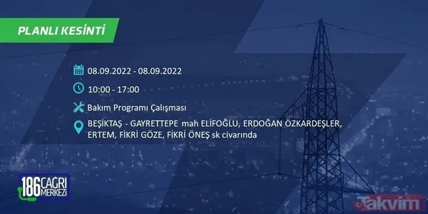 İSTANBUL ELEKTRİK KESİNTİSİ | 8-9 Eylül'de İstanbul'un 24 ilçesinde elektrikler kesilecek! Elektrik kesintileri nerede olacak? - 29