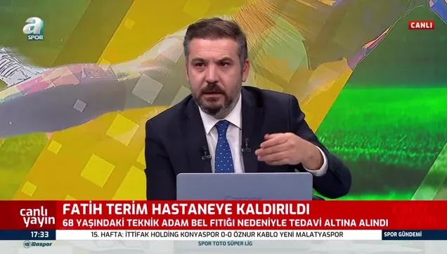Fatih Terim hastaneye kaldırıldı
