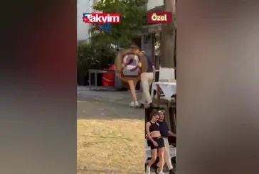 Serenay Sarıkaya ile Mert Demir dudak dudağa yakalandı! Sosyal medya ikna olmadı: “Haberim yokmuş gibi öp kanki”