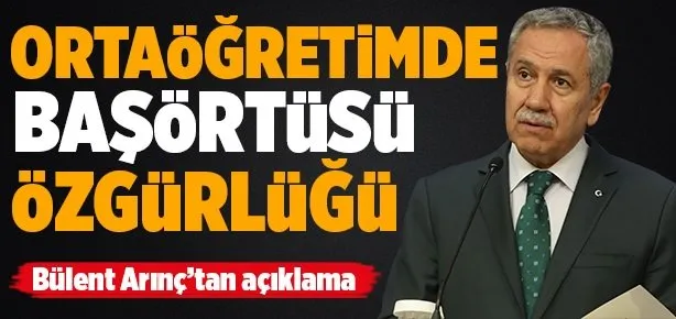 Ortaöğretimde başörtüsü serbest!