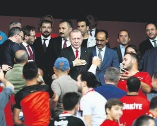 Başkan Erdoğan’dan Milli Takım’a destek