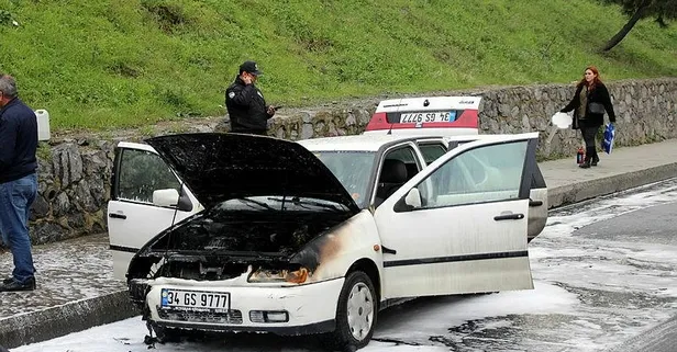 Yanan otomobilden kayınvalidesini kurtarmak için canını hiçe saydı