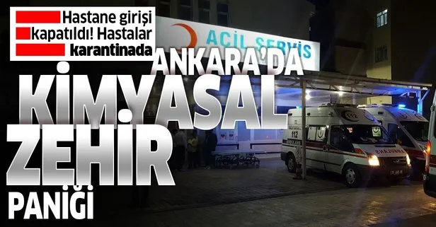 Son dakika: Ankara’da 14 kişi kimyasal zehirlenme şüphesiyle karantinaya alındı
