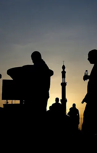 Hacı adayları Arafat'ta