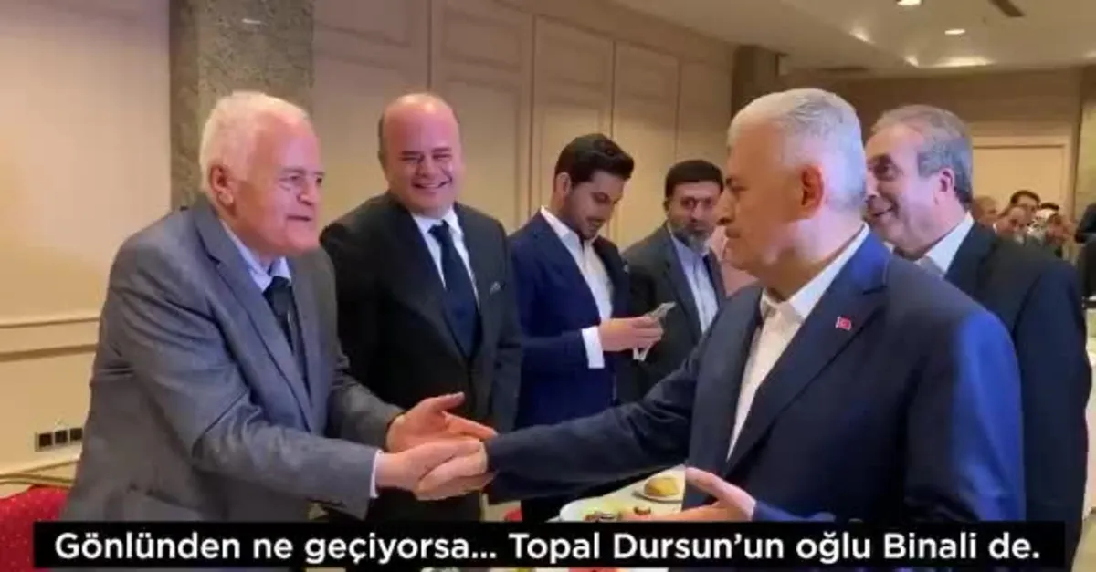 Binali Yıldırım'dan samimi paylaşım! 'Topal Dursun'un oğlu Binali...'  | Video